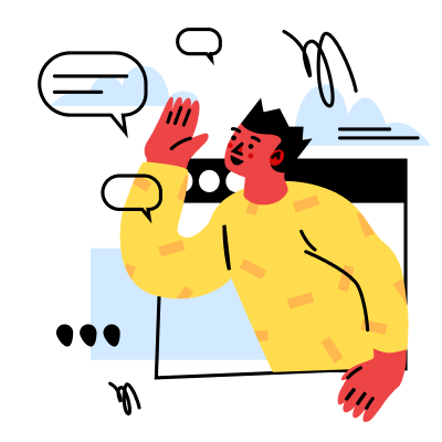 Illustration of a person being overwhelmed by paperwork — Finplan helps eliminate the paperwork burden of mortgages